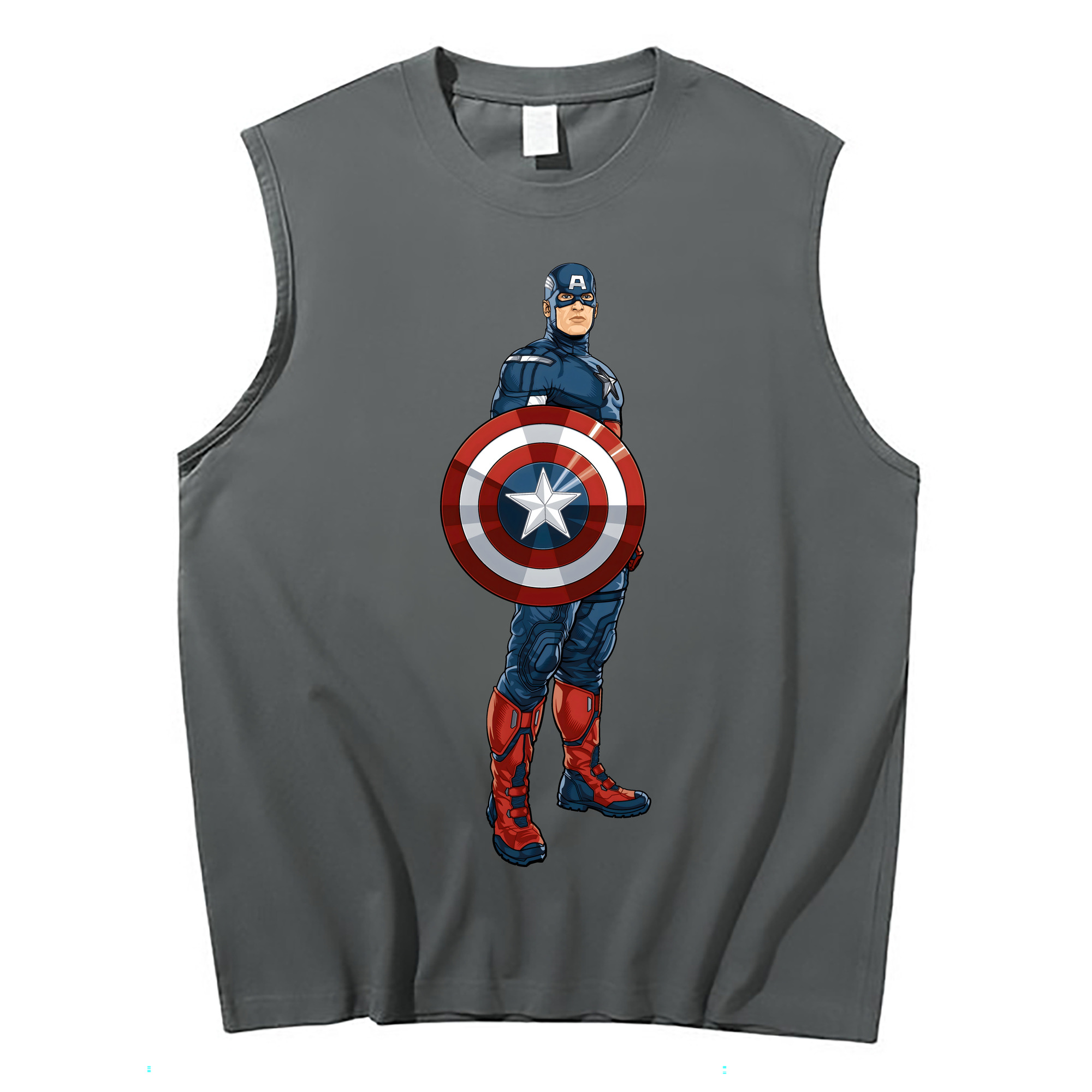 （画像用） アベンジャーズ The Avengers コットン100％タンクトップ（フロントプリント）